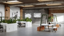 Canopy-Table-Roomshot-3-with-Brava-Bench-and-Desktop-Planters-1-scaled