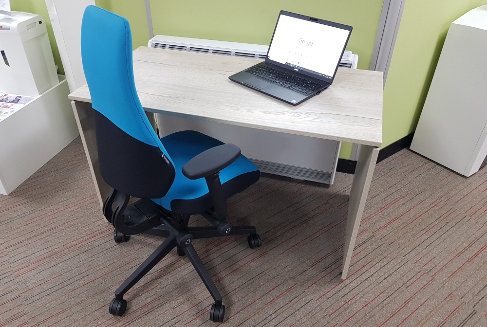 Folding desk and chair