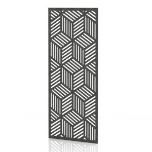 Acoustic wall panel in graphite