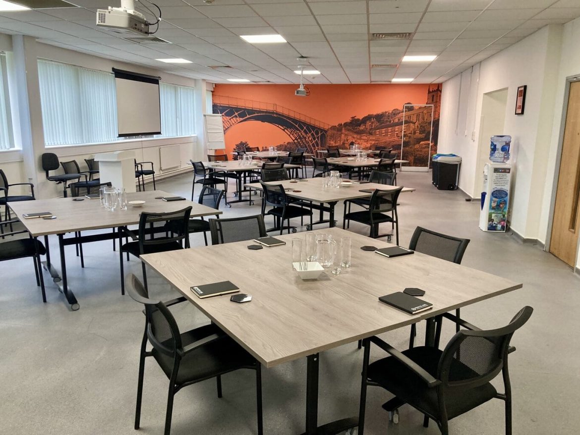 Furniture for a flexible business training space